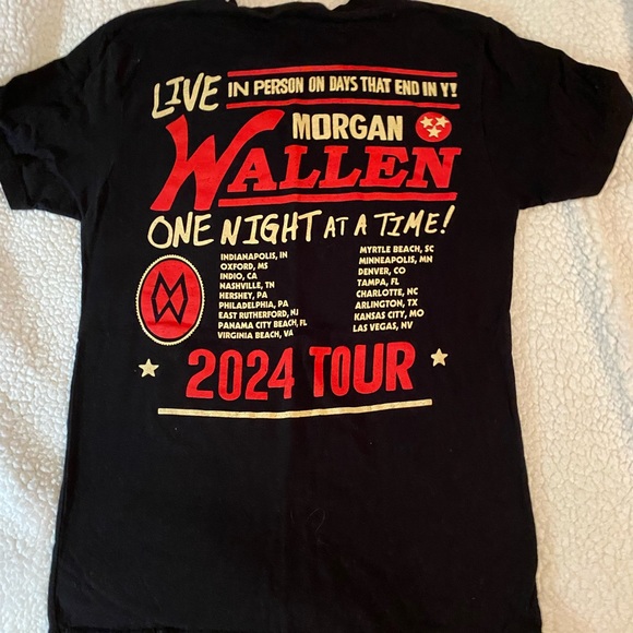 Black Graphic Tee Morgan Walker Size small concert tee - Picture 4 of 5